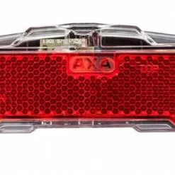 Axa Dynamo-Rücklicht Slim Steady 80mm Für Gepäckträger Schwarz-transparent StVZO