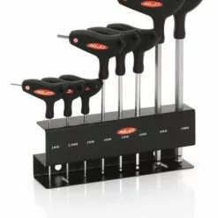 XLC T-Form Innensechskant-Schlüssel 2/2,5/3/4/5/6/8/10mm, Mit Präsenter