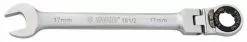 Gelenkgabelratschenringschlüssel Unior 17mm, Länge 234mm, 161/2