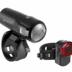 Axa LED-Akkuscheinwerfer Compactline 20 Set USB Inkl Rücklicht Copactline StVZO