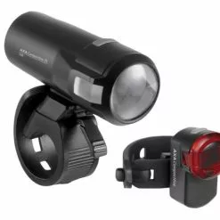 Axa LED-Akkuscheinwerfer Compactline 35 Set USB Inkl Rücklicht StVZO