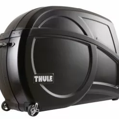 Fahrrtransportkoffer Thule Round Transit Schwarz Mit Integrierten Montageständer