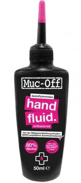 Muc-Off Muc Off, Desinfektion, Antibacterial Hand Fluid, Desinfektionsmittel, 50ml, 80% Alkoholgehalt, Schne 3 Muc-Off Muc Off, Desinfektion, Antibacterial Hand Fluid, Desinfektionsmittel, 50ml, 80% Alkoholgehalt, Schne