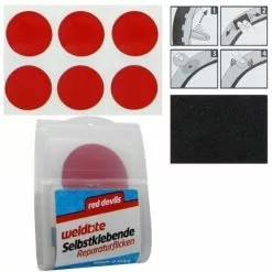 Flickzeug Red Devils Weldite 1 Packung Mit 6 Flicken Fasi Selbstklebend