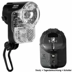Axa Dynamo-Scheinwerfer PICO30 T Steady LED Schwarz Tagfahrlicht Lose AXA NL 916570 StVZO