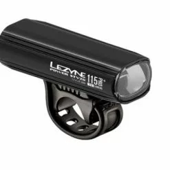 Lezyne Front Scheinwerfer LED Weiß Power Pro 115 3 Modi StVZO Akku Schwarz Glänzend