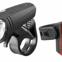 Axa Beleuchtungs-Set Greenline 25 Schwarz 25 Lux Mit K~ AXA NL 93939195CB StVZO