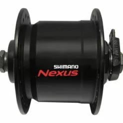 VR-Nabendynamo Shimano DHC3000 100mm, 36 Loch, Schwarz