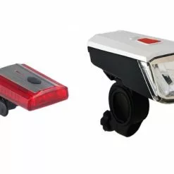 Büchel Lichtset Vancouver 3D Lite LED Schwarz-weiß Akku StVZO