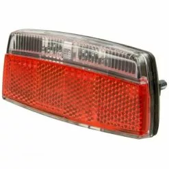 Litecco Dynamo-LED-Rücklicht TWOGO Mit Standlichtfunktion Gepäckträgermontage 80mm STVZO