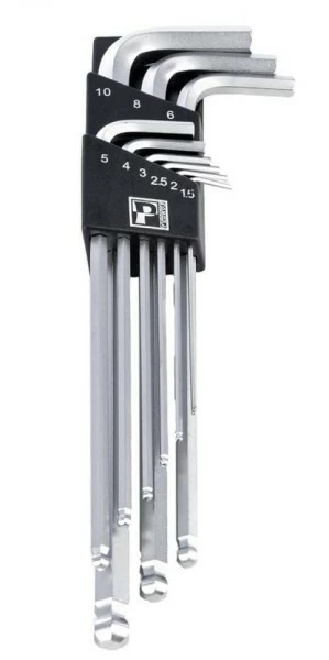 L-Innensechskantschlüssel 9er Set Pedros 1.5, 2, 2.5, 3, 4, 5, 6, 8, & 10mm 3 L-Innensechskantschlüssel 9er Set Pedros 1.5, 2, 2.5, 3, 4, 5, 6, 8, & 10mm