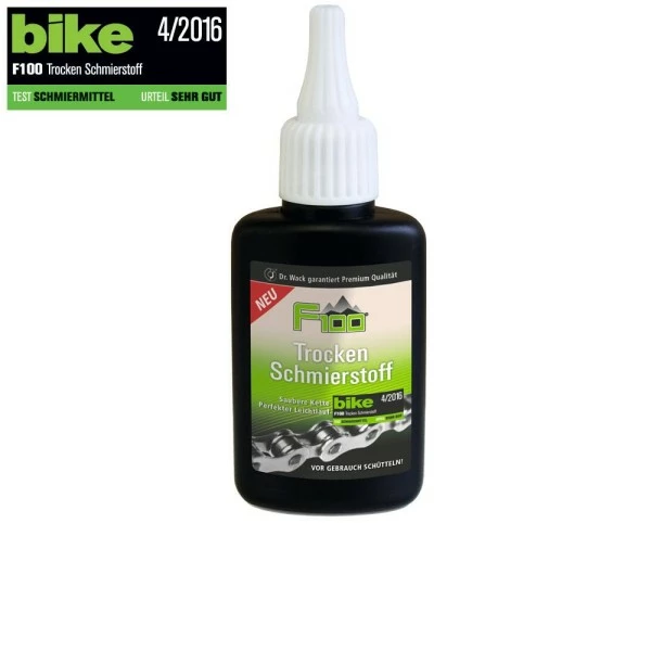 Dr. Wack F100 Premium Fahrradpflege, Schmier-/Pflegemittel, Trocken Schmierstoff, 50ml, In Tropfflas 3 Dr. Wack F100 Premium Fahrradpflege, Schmier-/Pflegemittel, Trocken Schmierstoff, 50ml, In Tropfflas