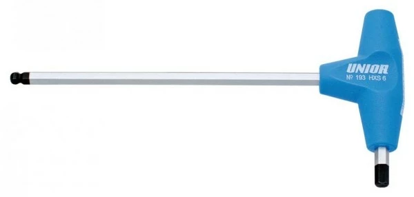 Kugelkopf-Sechskantstiftschlüssel Unior Mit T-Griff 2,5mm, 193HXS 3 Kugelkopf-Sechskantstiftschlüssel Unior Mit T-Griff 2,5mm, 193HXS
